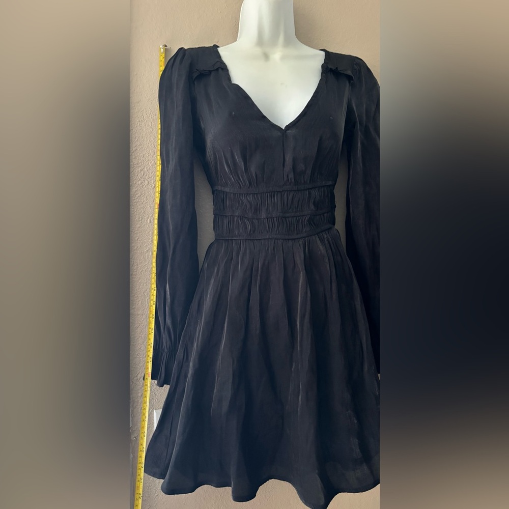 HEART HEELS Elegant Black Long Sleeve Dress Size S